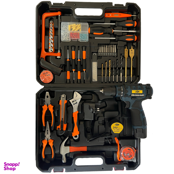 پیچ گوشتی شارژی جاب مدل JB-3324 مجموعه 172 عددی