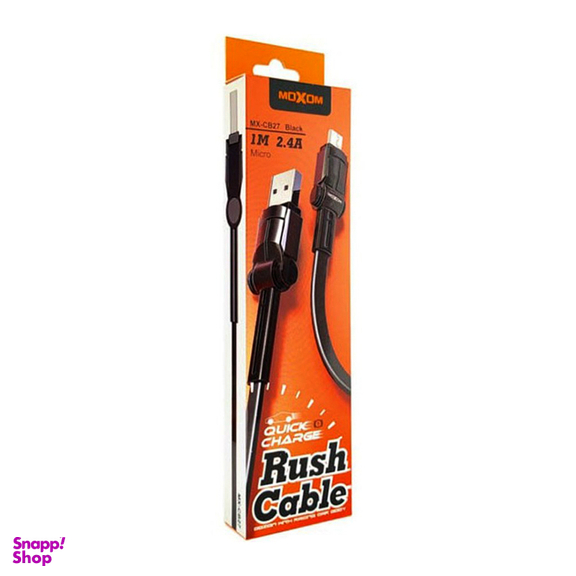 کابل شارژ USB به MicroUSB موکسوم مدل MX-CB27 طول 1 متر