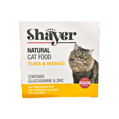 کنسرو غذای گربه شایر مدل Tuna And Mango وزن 110 گرم