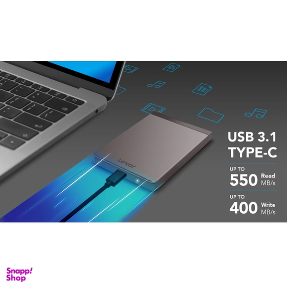اس اس دی اکسترنال لکسار مدل SL200 ظرفیت 1 ترابایت