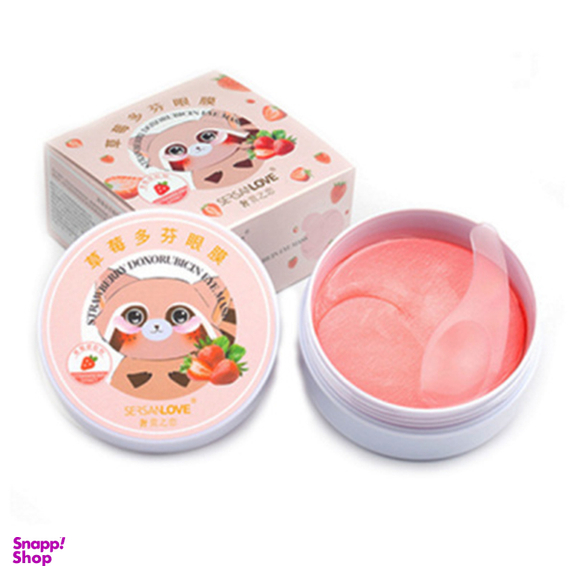 ماسک زیر چشم سرسان لاو مدل توت فرنگی بسته 60 عددی