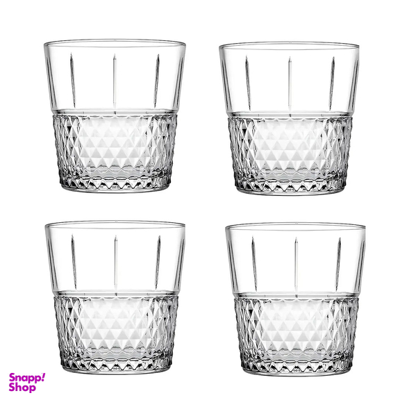 لیوان کوتاه پاشاباغچه مدل هاینس کد 520084 بسته 4 عددی