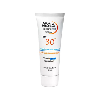 کرم ضد آفتاب بی رنگ ویتابلا مدل +SPF30 حجم 40 میلی لیتر
