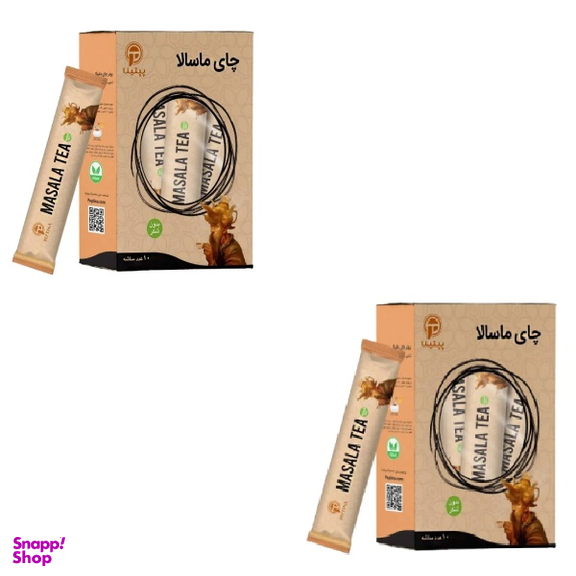 چای ماسالا بدون شکر با شیرین کننده پپتینا وزن 100 گرم مجموعه 2 عددی