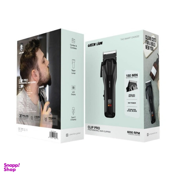 ماشین اصلاح موی سر و صورت شارژی گرین لاین مدل Clip-Pro Professional