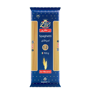 ماکارونی قطر ۱.۲ زر ماکارون وزن 700 گرم