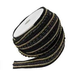 نوار یراق زنجیری مرواریدی کد 110 به طول 1 متر