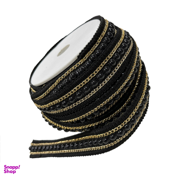 نوار یراق زنجیری مرواریدی کد 110 به طول 1 متر