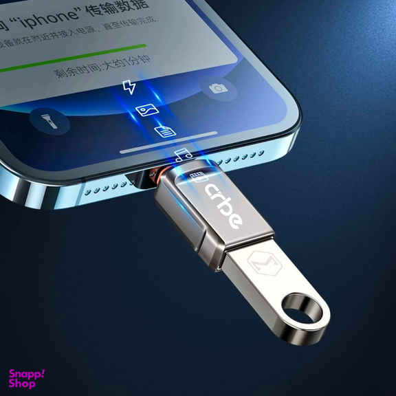 مبدل OTG USB به Lightning کربی مدل CR-W101