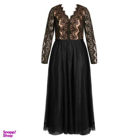 پیراهن بلند زنانه کد DRE03 رنگ مشکی