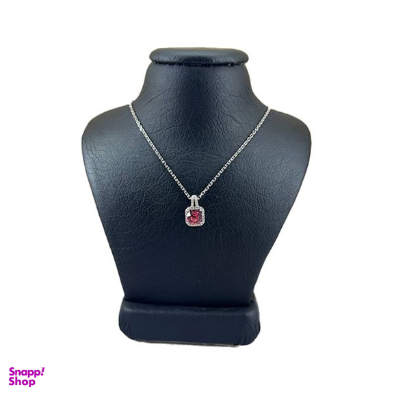 گردنبند نقره زنانه سواروسکی مدل تک سنگ جواهری کد 325454