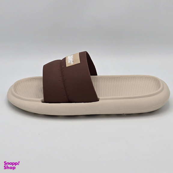 دمپایی مردانه زیتون مدل اسلیپر کد 0600 رنگ کرم