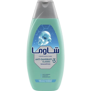 شامپو مو ضد شوره شاوما مدل Anti-Dandruff Classic X3 حجم 400 میلی لیتر