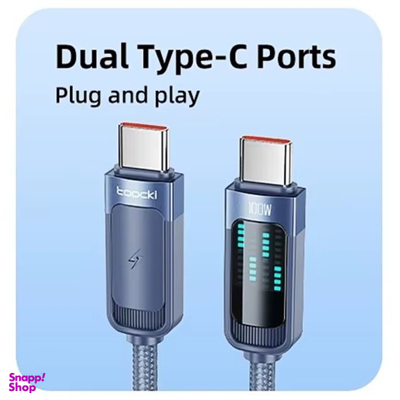 کابل Type-C توکی مدل 100W TQ-X47C3 طول 1 متر