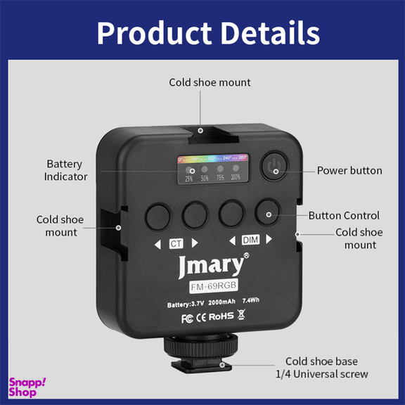 کیت پایه و نور و میکروفون جی ماری مدل A-kit34
