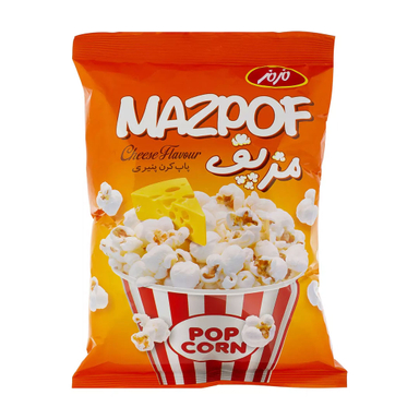پاپ کورن پنیری مزپف مزمز وزن 60 گرم