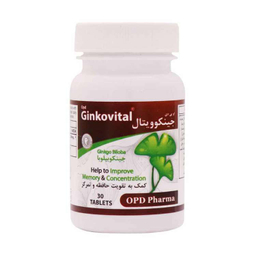 قرص جینکوویتال او پی دی فارما بسته 30 عددی