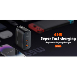 شارژر دیواری الدینیو مدل GaN Super Fast Charger Q366 65W