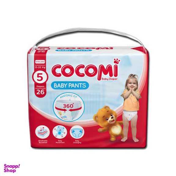 پوشک شورتی کودک کوکومی سایز 5 بسته 26 عددی