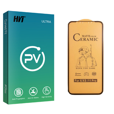 محافظ صفحه نمایش سرامیکی اچ وی تی مدل PV glass مناسب برای گوشی موبایل اپل iPhone XS