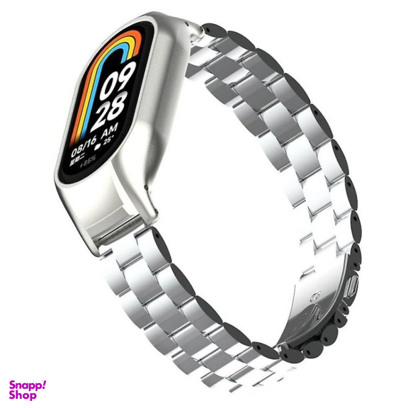 مچ بند هوشمند شیائومی مدل Mi Band 8 به همراه بند فلزی هدیه