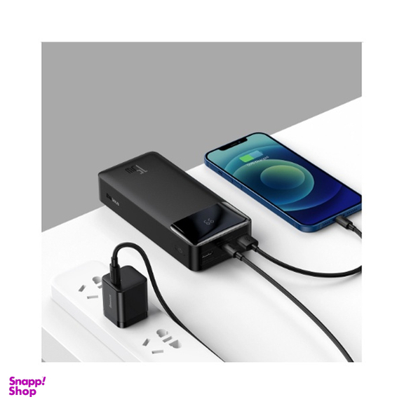 پاوربانک 15 وات بیسوس مدل PPBD050201 ظرفیت 30000 میلی آمپر ساعت