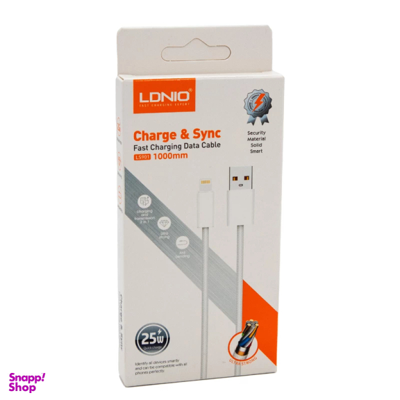 کابل تبدیل USB به لایتنینگ الدینو مدل LS901 طول 1 متر