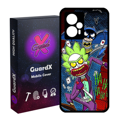 کاور گارد ایکس طرح Rick and Morty مدل Glass10154 مناسب گوشی موبایل شیائومی Poco F5/Redmi Note 12 Turbo