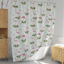 پرده حمام دلفین مدل EV-9888 سایز 180×200 سانتی متر