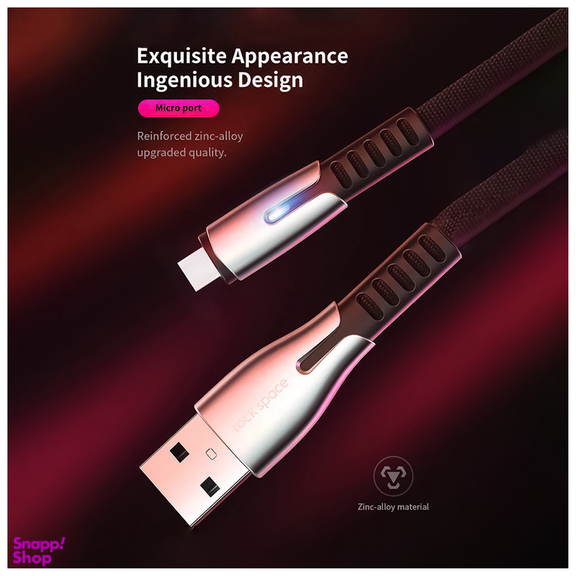 کابل تبدیل USB به USB-C  راک اسپیس مدل RCB0777 طول 1.2 متر