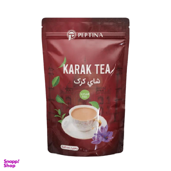 چای کرک با طعم زعفران پپتینا وزن 500 گرم بسته بندی پاکتی