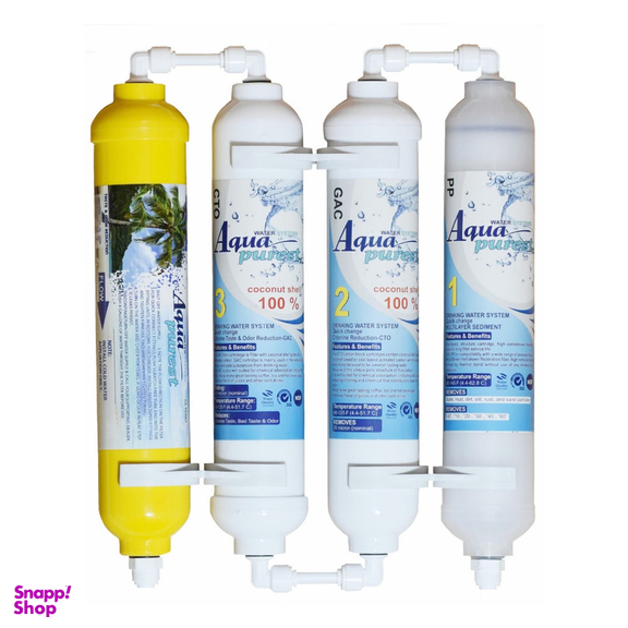فیلتر تصفیه آب یخچال و فریزر آکوا پیورست مدل X 400 NEW مجموعه 4 عددی