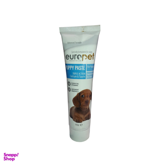 خمیر مولتی ویتامین و مواد معدنی توله سگ یوروپت مدل PUPPY PASTE وزن 100 گرم