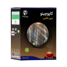 کاپوچینو کلاسیک بدون کافئین و بدون شکر پپتینا وزن 100 گرم بسته 10 عددی