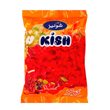 آبنبات شونیز با طعم گیلاس و مغز پاستیل وزن 500 گرم