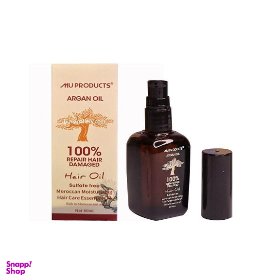 روغن مو آرگان ام یو مدل بدون سولفات کد 01 حجم 50 میلی لیتر