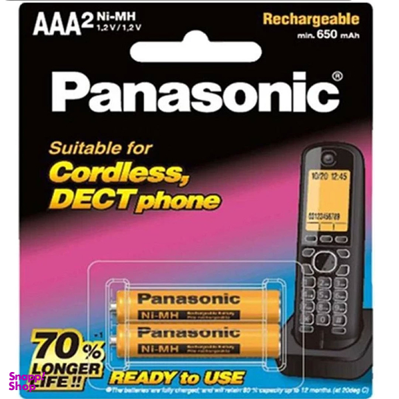 باتری نیم قلمی شارژی تلفن بی سیم پاناسونیک مدل BK-4LDAW/2BT