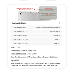 کاور محافظ لپ تاپ کوتسی مدل 11031 مناسب مک بوک ایر A2337/A2179/A1932 سایز 13 اینچ