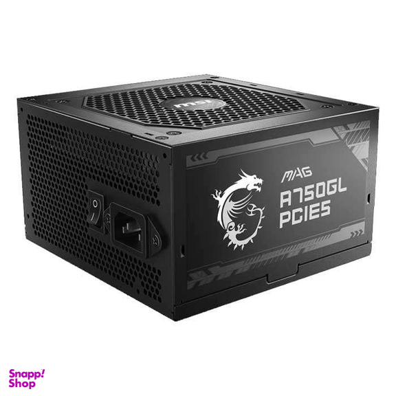 منبع تغذیه 750 وات ام اس آی مدل MSI MAG A750GL PCIE5 Full Modular