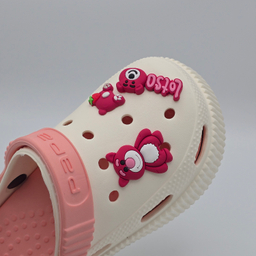 صندل بچگانه پاپا مدل کراکس کد 5863 رنگ کرم قرمز