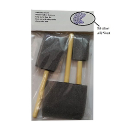 ابزار سفالگری به گز مدل تامپون سر تخت مجموعه 3 عددی