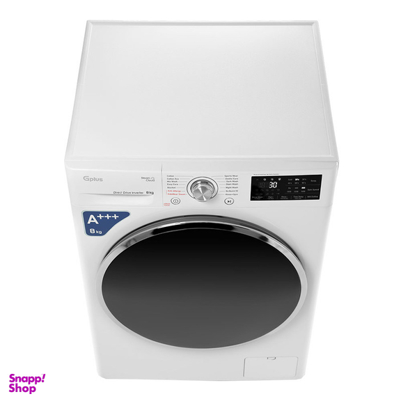 ماشین لباسشویی جی پلاس مدل GWM-P880W ظرفیت 8 کیلوگرم