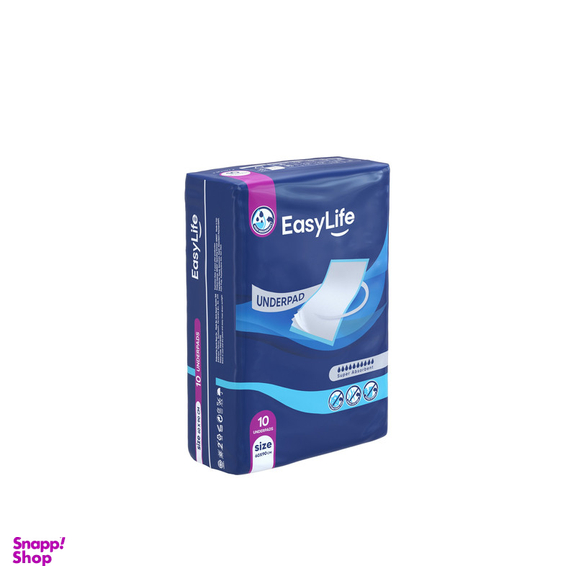 پد زیرانداز بیمار ایزی لایف مدل آنتی باکتریال سایز 60×90 سانتی متر بسته 10 عددی