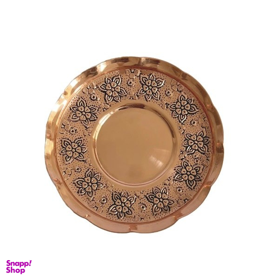 بشقاب مسی مدل قلم زنی کد ZH367