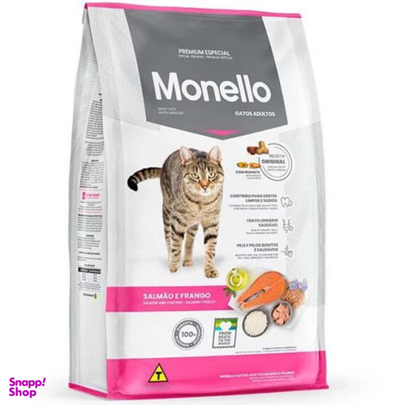 غذا خشک گربه مونلو مدل میکس مرغ و ماهی وزن 15 کیلوگرم