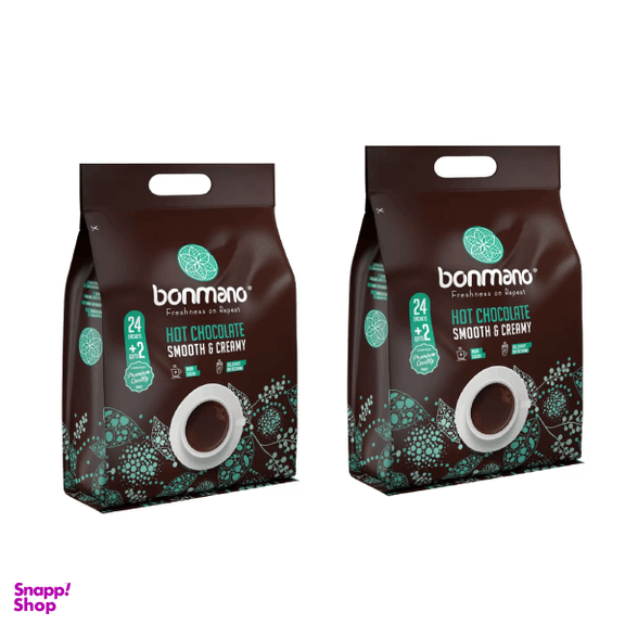 هات چاکلت بن مانو وزن 20 گرم بسته 26 عددی مجموعه ۲ عددی