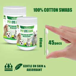 سواب مرطوب سگ و گربه مخصوص گوش و اطراف چشم کوالاپت مدل Swabs03 بسته ۲ عددی