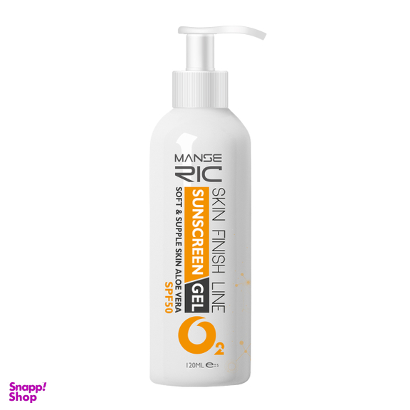 ژل ضد آفتاب و آبرسان مانسریک مدل Spf50 حجم 120 میلی لیتر