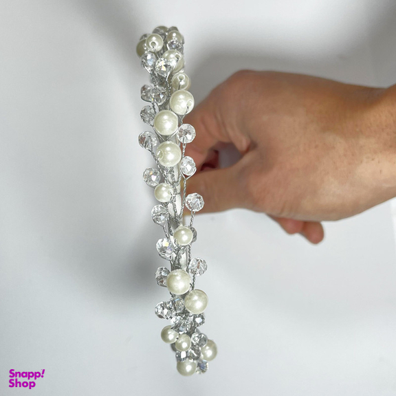 تل مو زنانه مدل کریستالی مرواریدی VENUS-KMB