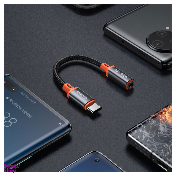 کابل تبدیل USB-C به جک 3.5 میلیمتری مک دودو مدل CA-7561 طول 11 سانتی متر